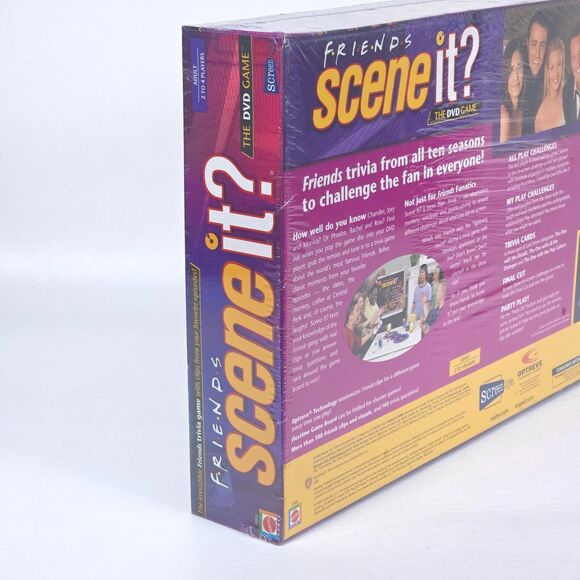 Friends Scene It? DVD Board Game Mattel 2005 Complete Sealed Trivia Party Game - Picture 5 of 5